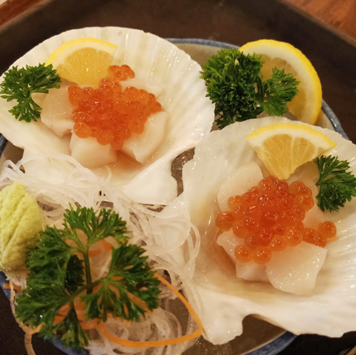 หอยเชลล์ญี่ปุ่น<br>Hotate Sashimi 
